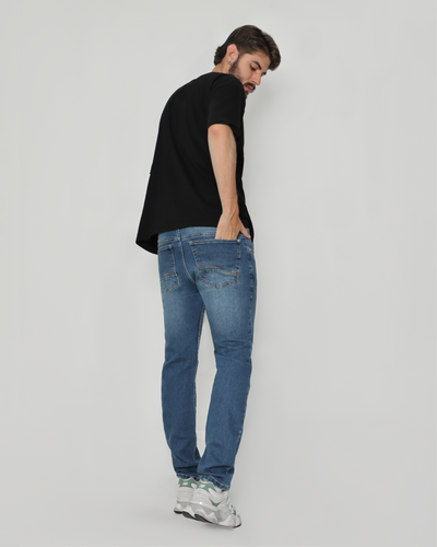 Hombre Jeans Bota Recta