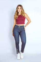 Jean  Skinny Botones - 116019