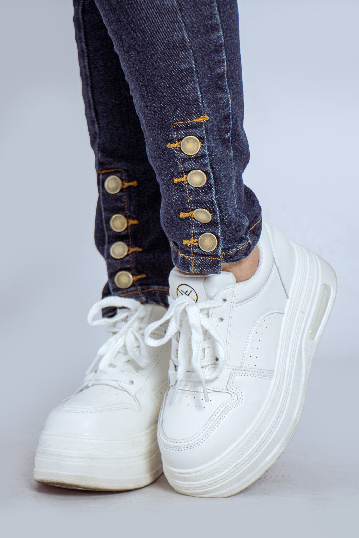 Jean  Skinny Botones - 116019