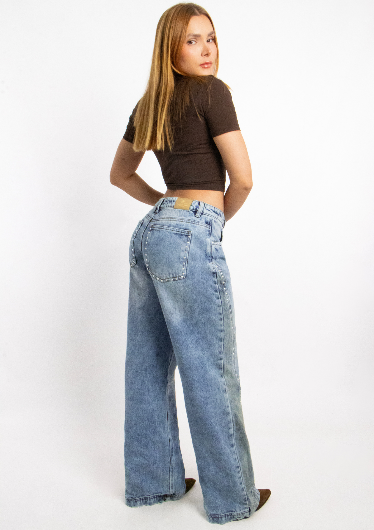 Jean Wide Con Taches  - 715052