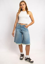 Bermuda Desflecado Con Taches - 715046