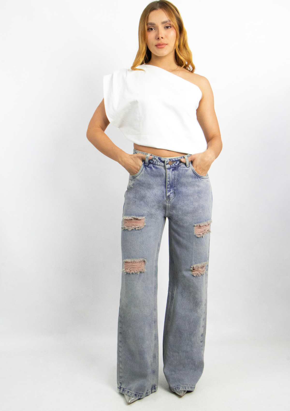 Wide Leg Con Rotos - 715053