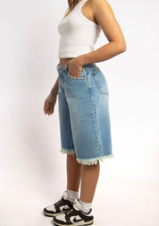 Bermuda Desflecado Con Taches - 715046