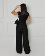 Pantalón Con Denim - 714033