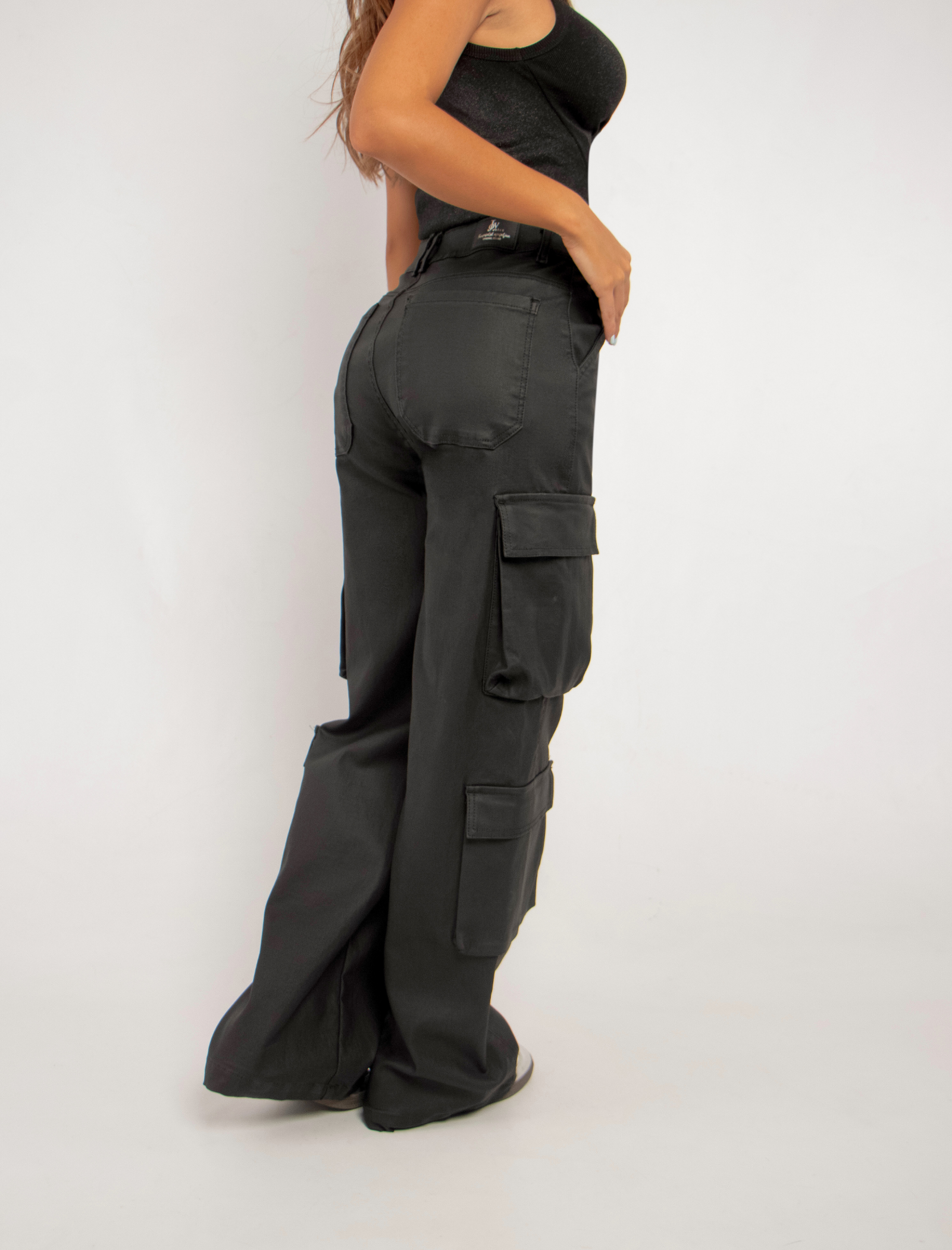 Jean Cargo Efecto Cuero - 715069