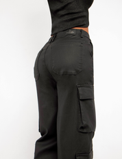 Jean Cargo Efecto Cuero - 715069