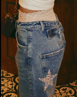 Wide Leg con Estrellas - 716061 - PREVENTA