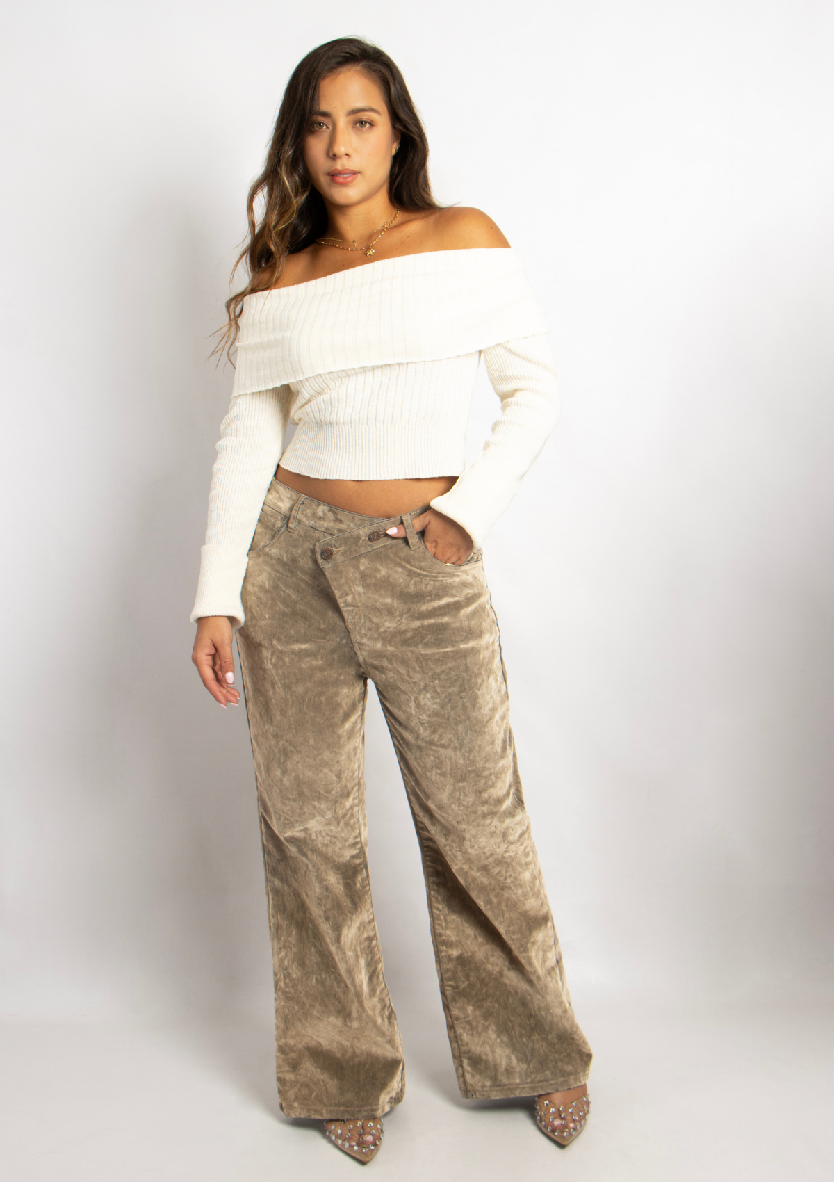 Jean Wide Leg Velvet - 716005