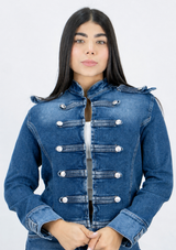 Chaqueta Napoleón Denim - 7CH605 PRE ORDER