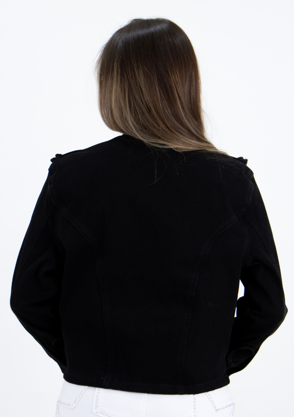 Chaqueta Napoleon Negra - 7CH608 - PREVENTA