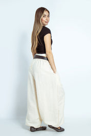 Pantalon Silueta Ballon Con Cinturon -716018