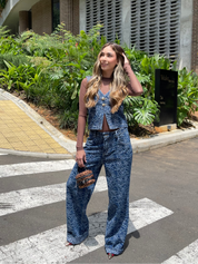 Set chaleco - jean Denim P56002