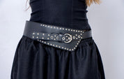 Pantalon Silueta Ballon Con Cinturon negro -716018