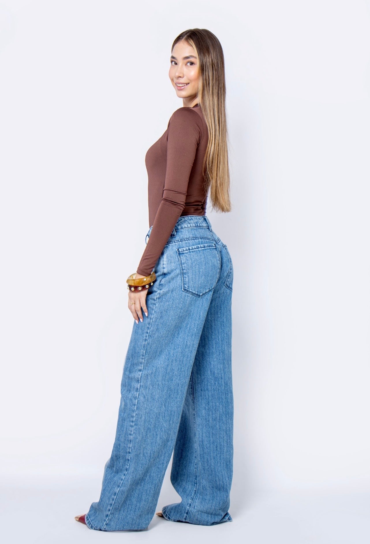 Jean Wide Leg rayas - 716024