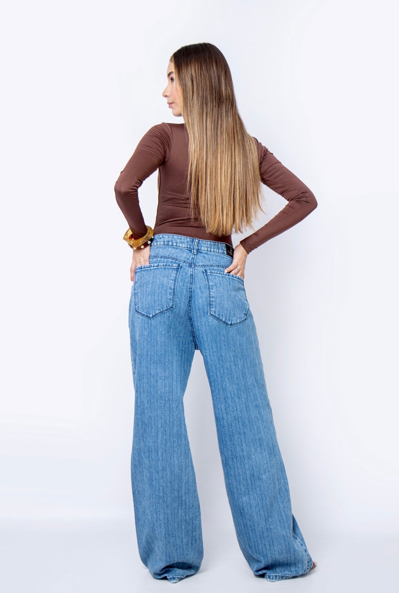 Jean Wide Leg rayas - 716024