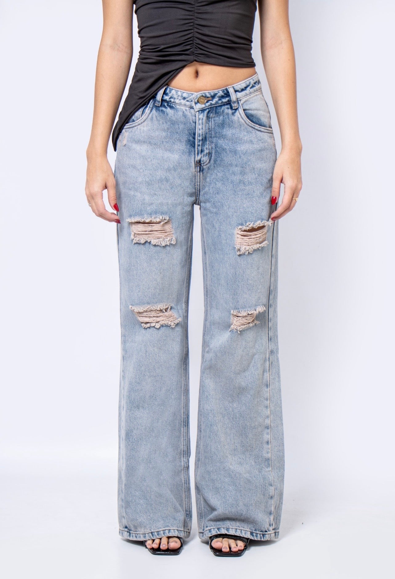 Wide Leg Con Rotos - 715053