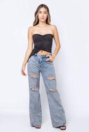 Wide Leg Con Rotos - 715053