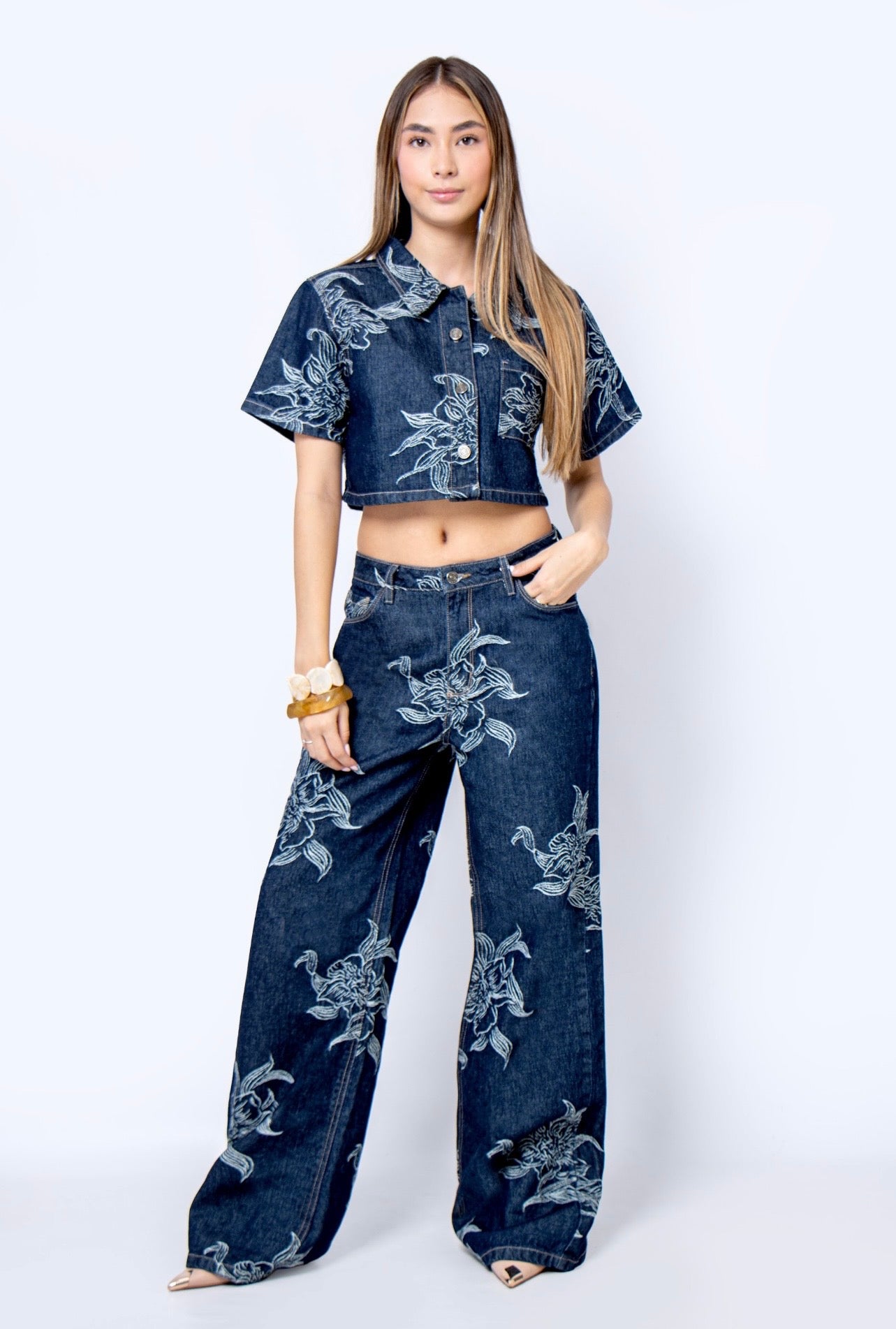 Set chaleco - jean Denim P56003
