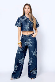 Set chaleco - jean Denim P56003