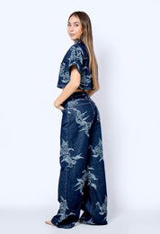 Set chaleco - jean Denim P56003