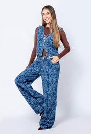Set chaleco - jean Denim P56002