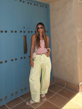 Jean Barrel amarillo - 716027