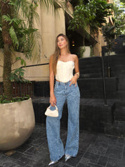 Jean Wide Leg Estampado - 716010