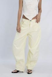 Jean Barrel amarillo - 716027