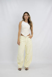 Jean Barrel amarillo - 716027