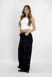 Jean Wide Leg broches  - 716019