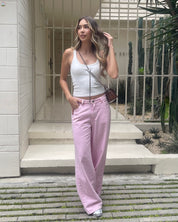 Wide Leg Rosa con Estrellas - 716064 - PREVENTA