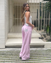 Wide Leg Rosa con Estrellas - 716064 - PREVENTA