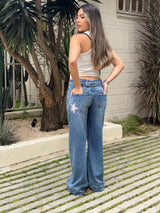 Wide Leg con Estrellas - 716061 - PREVENTA