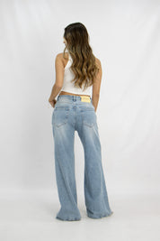Jean Wide Leg Botones - 716032