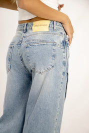 Jean Wide Leg Botones - 716032