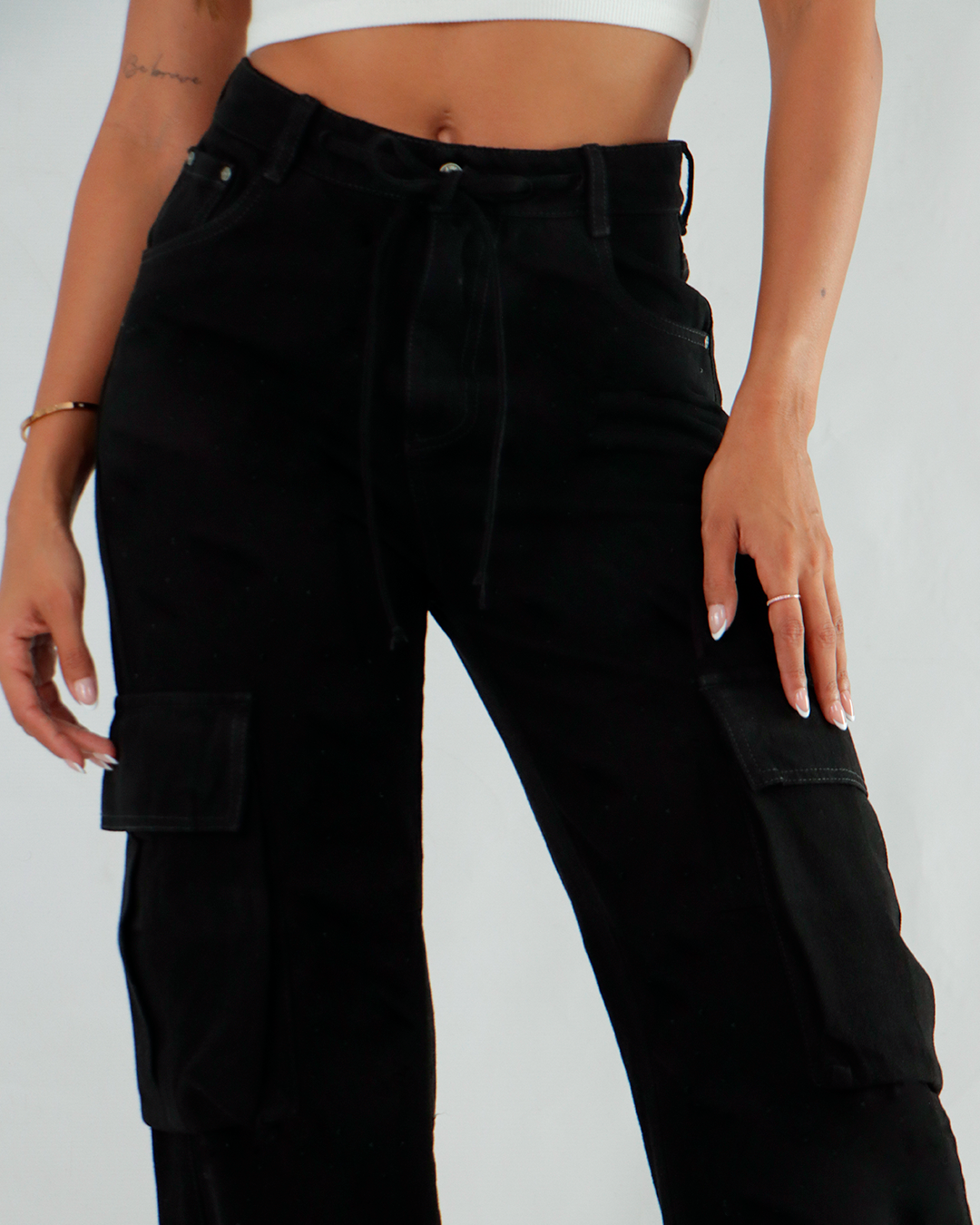 Jean Wide Leg Cargo  - 715054