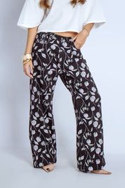 Jean Wide Leg flores - 716017