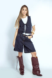 Set Chaleco- Bermuda Denim P56000