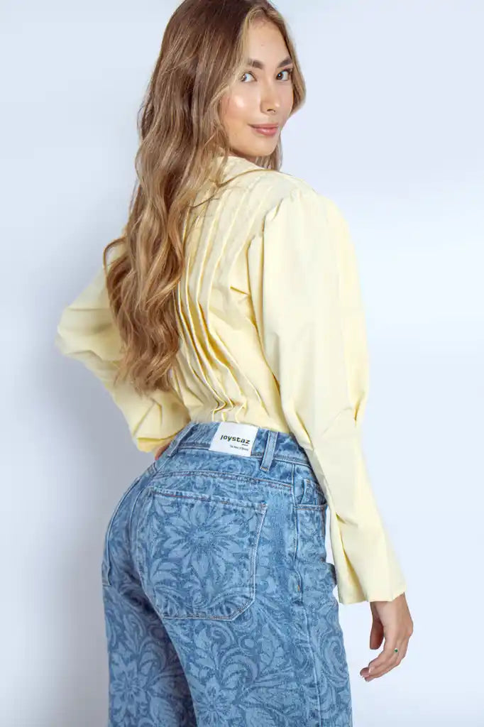 Jean Wide Leg Estampado - 716010