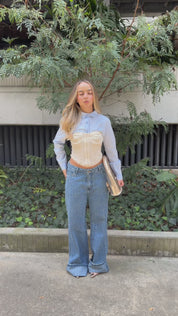 Jean Wide Leg rayas - 716024